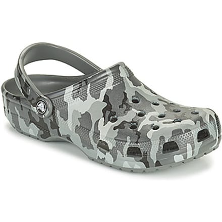 Crocs - Classic Printed Camo Clog - Grey Clogs-39 - 40