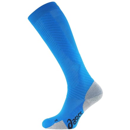 Asics Logo Compression Support Medium Heren Blauwe Sokken