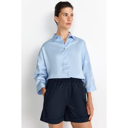 Rich & Royal Cotton Shorts Midnight Blue Größe: 42 | Kurze Sporthosen Outlet | Damen | Blau