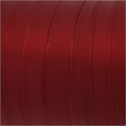 Cadeaulint, B: 10 mm, matt, donkerrood, 250 m/ 1 rol