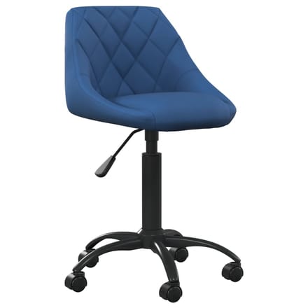 vidaXL - Kantoorstoel - fluweel - blauw