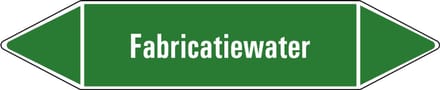 Fabricatiewater leidingmarkering op vel 252 x 52 mm - 3 per vel