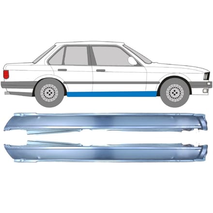 Volledige dorpel voor BMW 3 E30 1982-1994 / Links + Rechts / Set