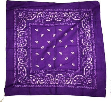 Zakdoek - Bandana - Paars - 54 x 54 Cm - Een Stuk