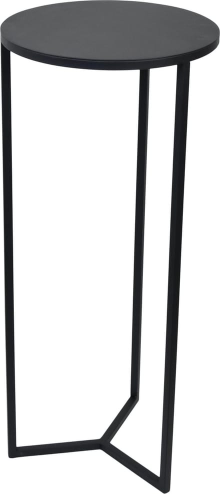 LOFT42 Sense ronde Plantenzuil - Zwart metaal - 35x35x80