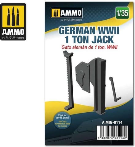 AMMO by Mig Jimenez Modelbouwpakket - AMMO MIG 8114 GERMAN WWII 1 TON JACK Resin onderdeel - 1:35 - Modelbouw