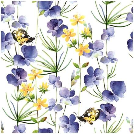 Servet "Blue Blossoms"
