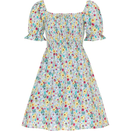 Mymo Zomerjurk Dames Lichtblauw Veelkleurig