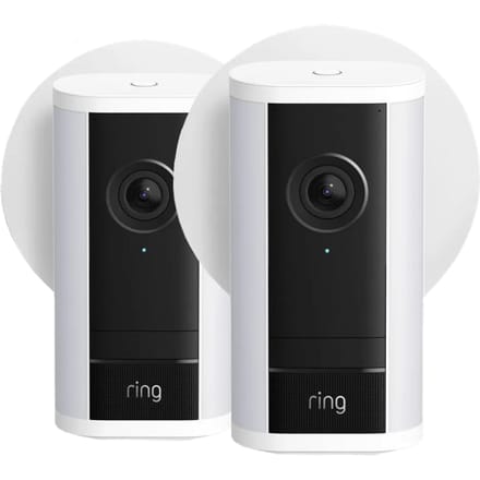 Ring Spotlight Camera Pro 2e Generatie Stekker Wit Duo Pack