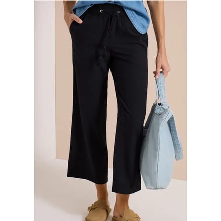 Wide Legs broek in seersucker kwaliteit