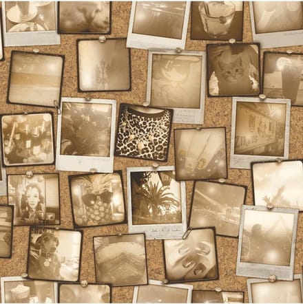 Dutch Wallcoverings vliesbehang kurk/foto's - beige