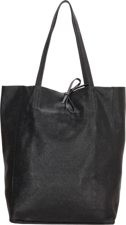 Charm London Elisa Shopper - 100% Leer - Leren Tas - Zwart