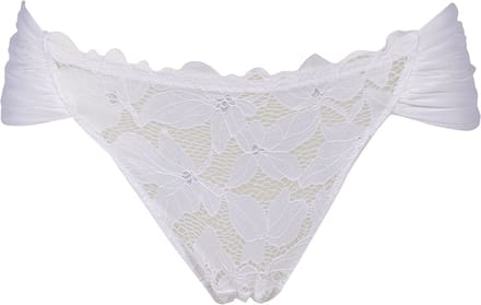 After Eden Morgan - Slip met wrinkle effect -Dames Onderbroek - Wit- Maat L