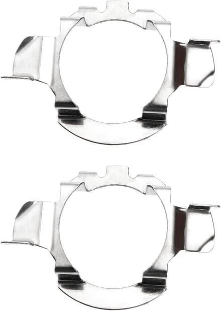 H7 LED Koplamp Lamp Adapters Vervanging Zilver Metaal