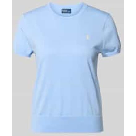 regular fit gebreide pullover van katoenmix