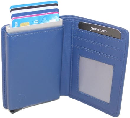 Patchi Portemonnee met Figuretta Cardprotector - met ritsje - Donkerblauw