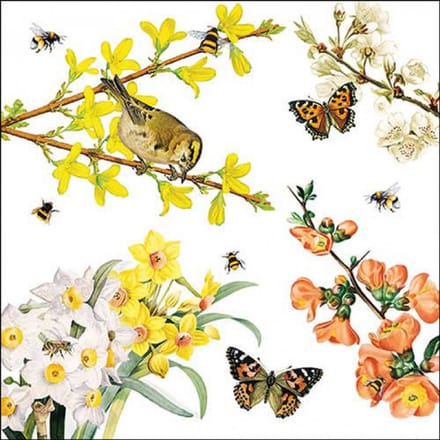 Ambiente - cocktail servetten - Spring awakening - 25 x 25 cm