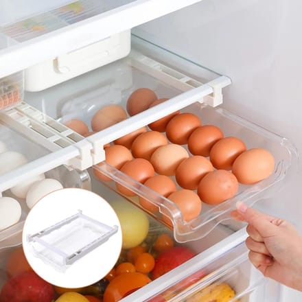 Eieropbergrek Lade Eieropslag Veilig Duurzaam Keuken Eieropslagcontainer Koelkast Eierlade gray
