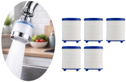 Goodz4All Navulling Waterfilter Kraan - Waterfilter Noodpakket - Water Filter Universele Navullingen 5 stuks