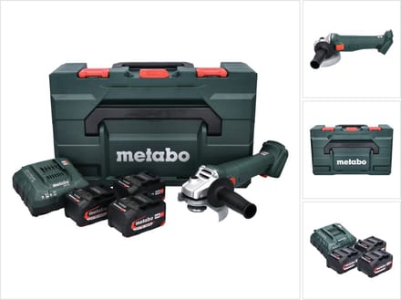 Metabo W 18 L 9-125 Quick Set - Accu Haakse Slijper - 125mm - Quick Snelspanmoer - Ergnomisch Ontwerp