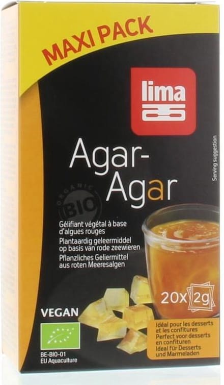 Lima Agar agar maxi pack 2 gram 20 zakjes