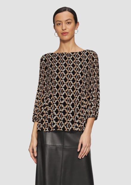 s.Oliver BLACK LABEL - Bloes - Maat 38 - Vrouwen - 99A6 GREY/BLACK -