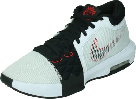 Nike lebron witness 8 basketball sh in de kleur wit.