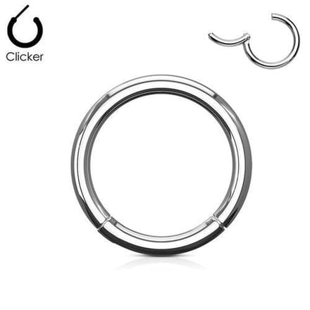 Piercing ring high quality - Chirurgisch staal 0.8x8 mm - zilver - LMPiercings