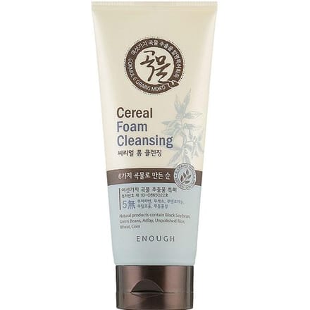 Mousse nettoyante pour le visage Enough Cereal 180 ml + CADEAU aléatoire white