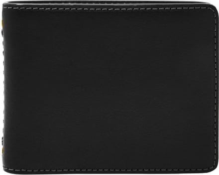 FOSSIL Leren Kaarthoes Tremont Bifold Black Zwart