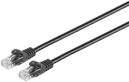 RJ45 Patchkabel CAT 7 Rohkabel U/UTP schwarz 10m