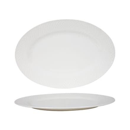 Serveerbord ovaal Diamond porselein 34,5x24,2 cm