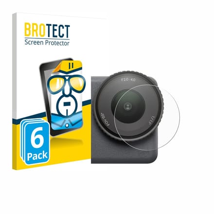 BROTECT - Screenprotector voor DJI Osmo Action 6 (Lens) - Folie Beschermfolie transparant 6 Stuks
