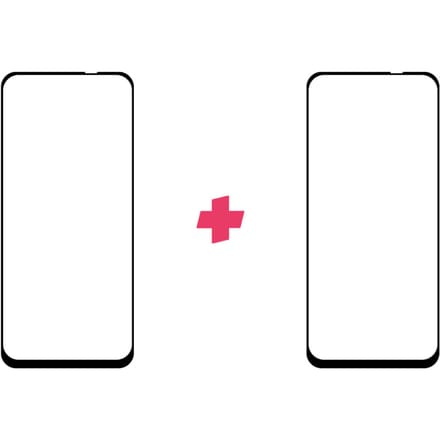 DuoPack: OPPO A74 4G screenprotector gehard glas Edge to Edge