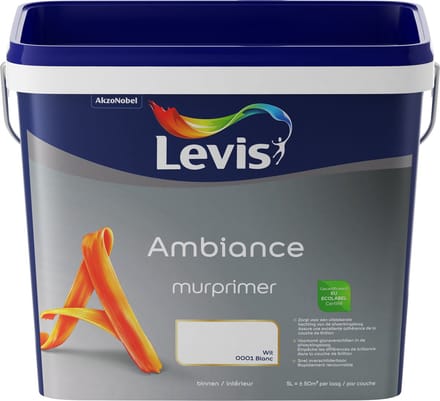 Levis - Ambiance Mur Primer - Wit - 5 L