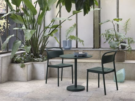 Muuto Linear Steel Stoel - donkergroen