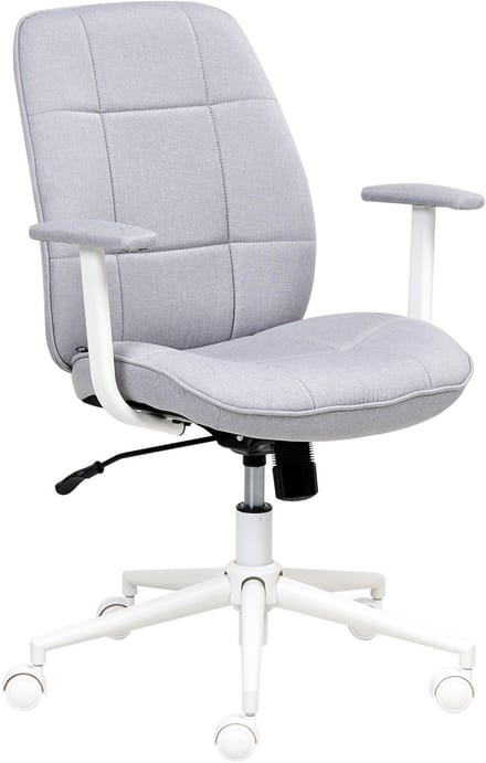 CARLTON - Bureaustoel - Grijs - Polyester
