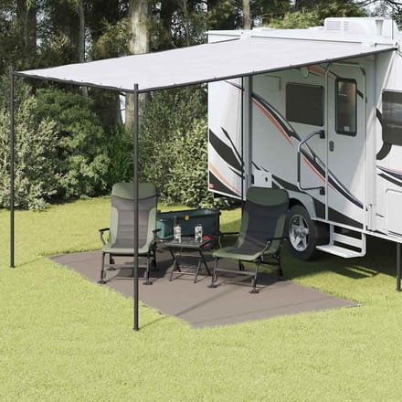 vidaXL - Tenttapijt - Lichtgrijs - 400 - x - 200 - cm - Polyetheen