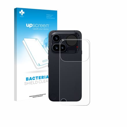upscreen - Screenprotector voor Nothing Phone (4a) Pro (Achterkant) - Folie Beschermfolie transparant antibacterieel