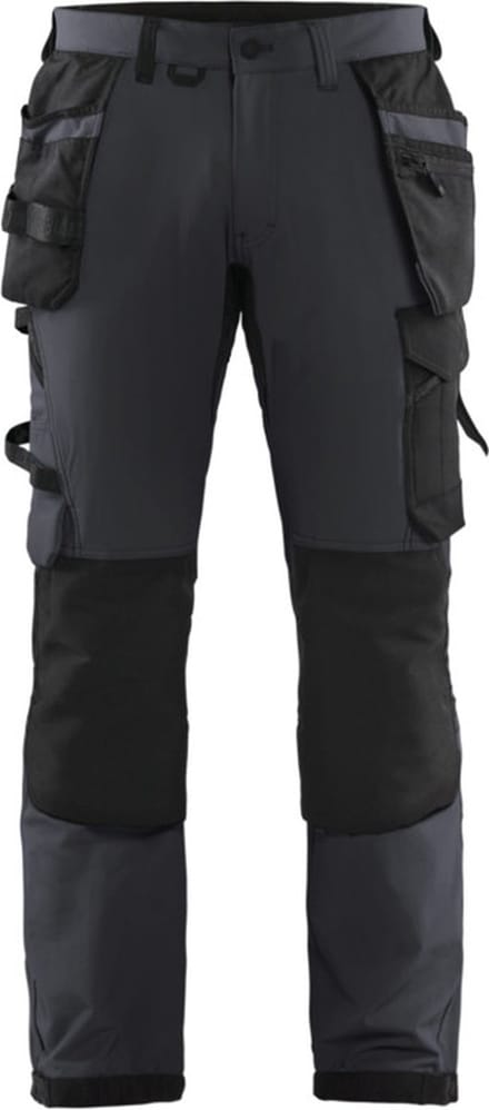 Blaklader Werkbroek met 4-weg stretch 1522-1645 - Zwart/Donkergrijs - C62