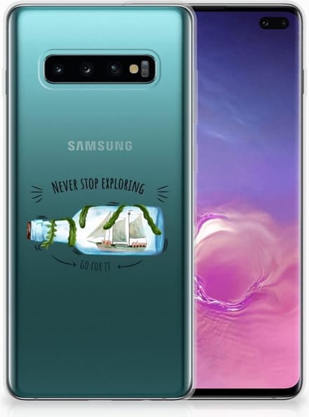 Samsung Galaxy S10 Plus Telefoonhoesje met Naam Boho Bottle