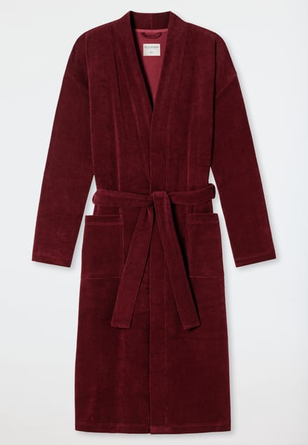 Leichtfrottee badjas bordeaux - Feather Terry M