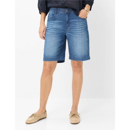 Brax Dames Bermuda  Style MAINE B USED REGULAR BLUE, denim blauw regular, maat 36