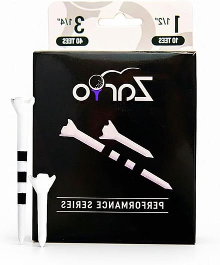 Golf Tees Combo - Tees Golf Ballen - Verbeter Golfervaring - Bijna Onbreekbaar Ontwerp - 50 stuks - Zwart Wit