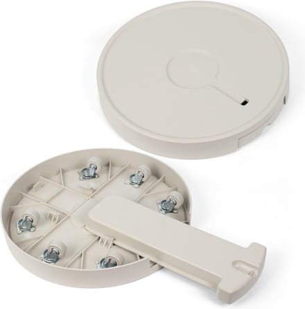 Plant Caddy - Plant Roller - Verplaatsen Potten - Onzichtbare Wielen - 37 cm Diameter - Melkwit