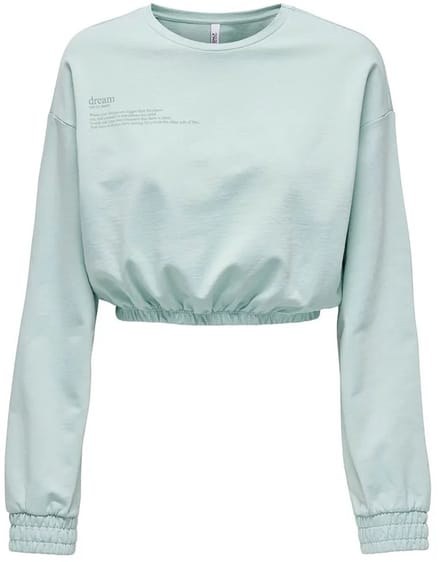 Only Zenia Unb Elastic Sweatshirt Groen L Vrouw