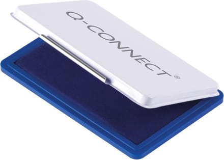 Q-CONNECT stempelkussen, ft 90 x 55 mm, blauw 10 stuks