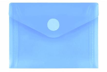 Enveloptas Foldersys A7 PP transp blauw