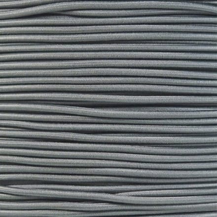 Grijze Elastische Rubberen Touw 6mm - 1 Meter