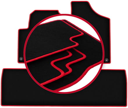 CARLUX-RED automatten voor: Seat Alhambra I minivan (1995-2010)
